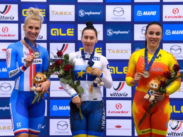 Сборная Украины завоевала первую золотую награду на чемпионате Европы по велотреку