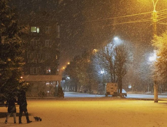 В нескольких областях Украины прошел первый снег – фото и видео 