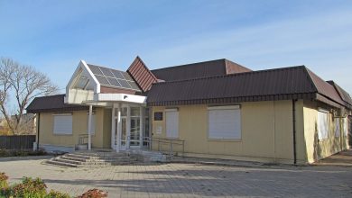 Будівля центру зайнятості в Балаклії на Харківщині
