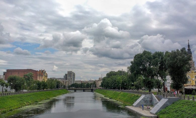 Холодногірський район Харкова, річка й міська забудова