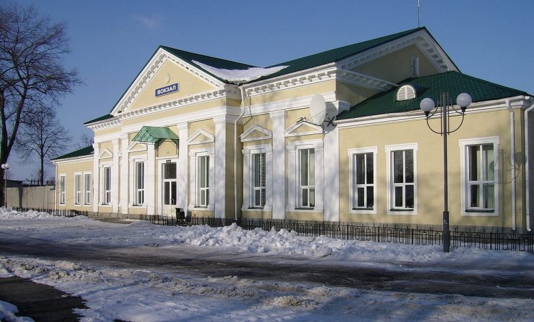 Залізничний вокзал у Сновську, архівне фото