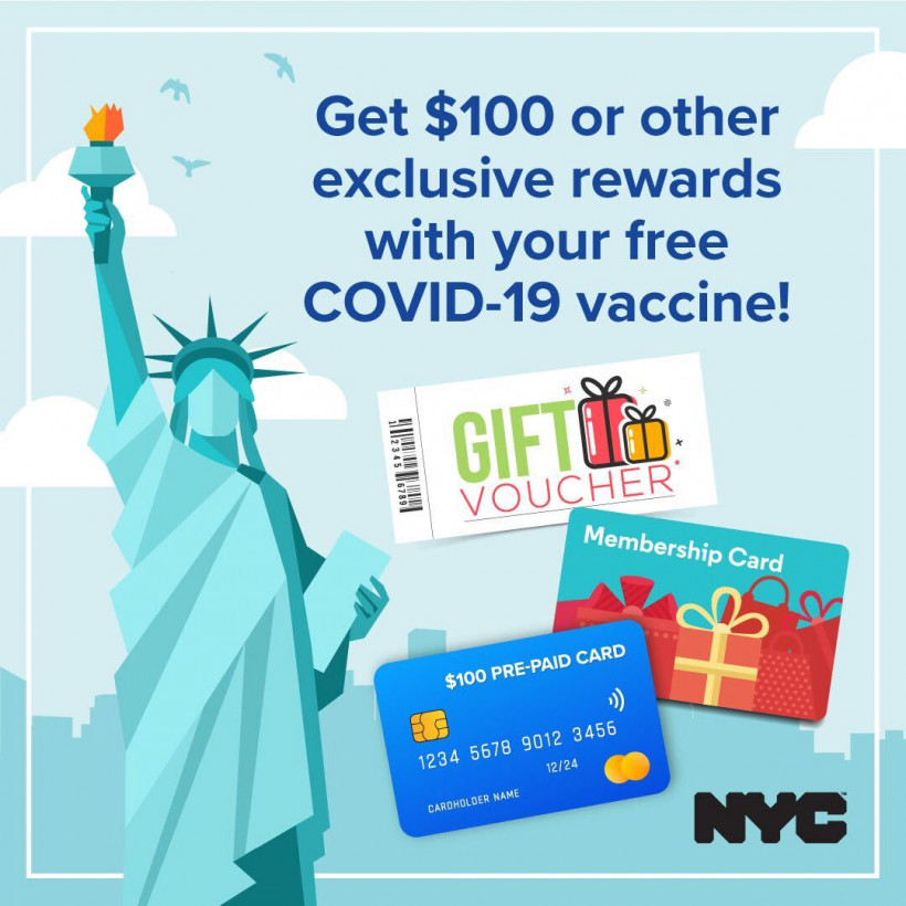 В Нью-Йорке за прививку от COVID-19 будут платить по $100 